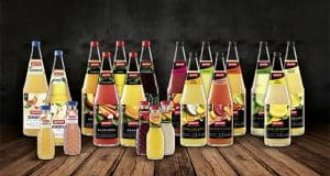 Das Sortiment an Mehrwegflaschen von Eckes Granini Deutschland (Quelle: Eckes Granini Deutschland)