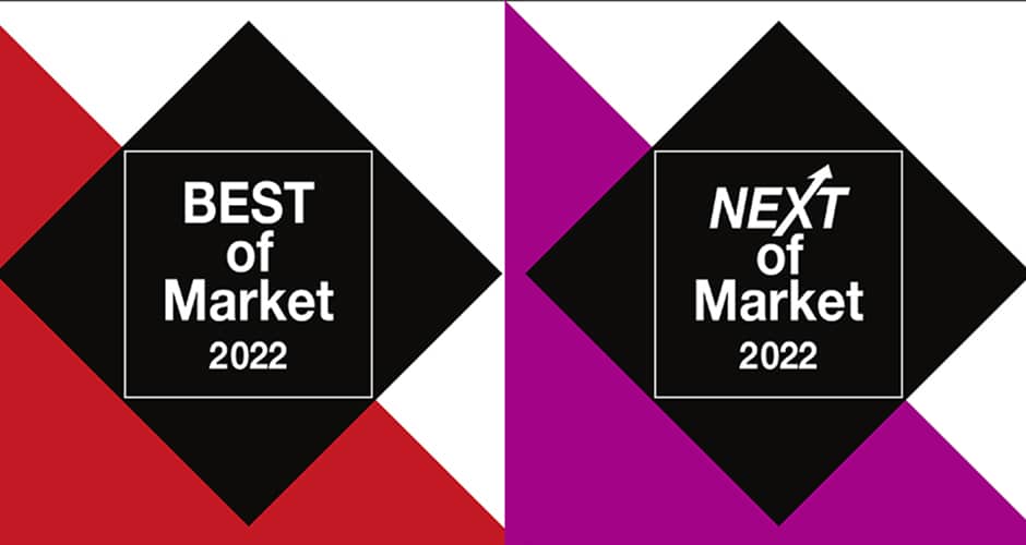Logos Best of Market und Next of Market 2022 (Quelle: B&L MedienGesellschaft)
