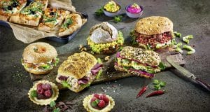 Facettenreich und vielseitig anwendbar: die neue, frische Aufstrich-Range von Hilcona Foodservice in gleich elf leckeren Sorten.