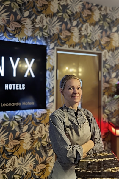Ina Schrock arbeitet als Küchenchefin im NYX Hotel Mannheim.