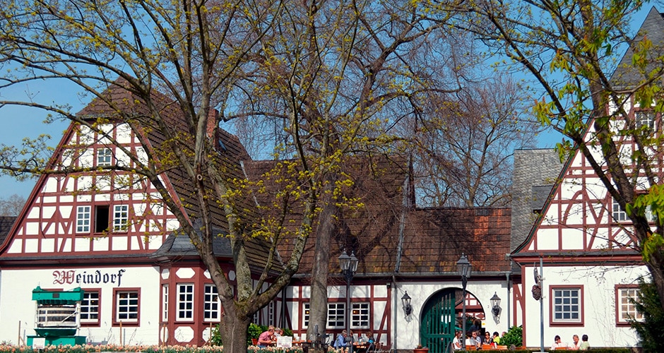 Das Weindorf Koblenz ist die kleinste eingetragene Einzellage Deutschlands und baut seinen eigenen Weißburgunder an.