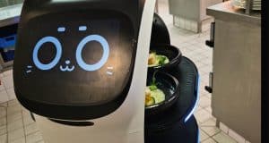 Gleich vier Modelle von Serviceroboter Bellabot sind am Allianz Campus Unterföhring als Foodrunner im À-la-carte-Betriebsrestaurant unterwegs.