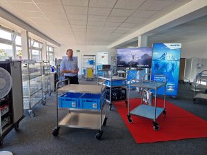 Hupfer präsentierte auf seiner Hausmesse Pop-Up-Expo im September die Weltneuheit Variocart.