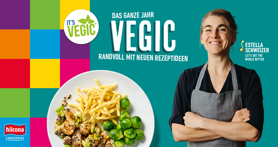Zwei Promotionen, u. a. rund um die Marke It's vegic, hält Hilcona Foodservice für den Veganuary 2024 für (Gemeinschafts-)Gastronomen bereit.