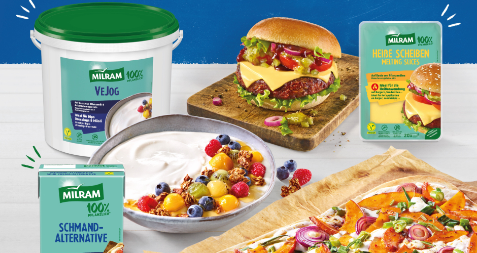 Milram Food-Service zeigt auf der Intergastra Molkereiprodukte - auch in pflanzlicher Ausführung.