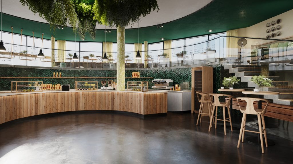 Der Coffeeshop „Constant Grind“ ist ebenfalls in den St. Pauli Bunker integriert und eine Mischung aus Bäckerei und Kaffeehaus.