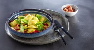 Bürger's neues, veganes Pfannengericht