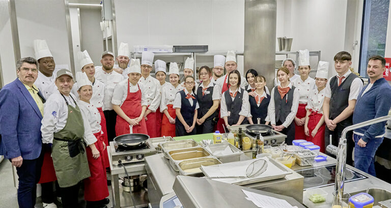 Das Team des Lehrlingsrestaurant La Carte der Häuser zum Leben.