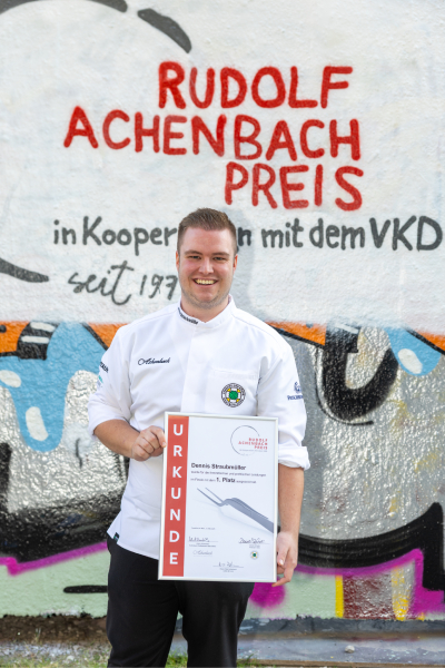 Der Rudolf Achenbach Preis Sieger 2025 steht fest: Dennis
Straubmüller vom Posthotel Alexander Herrmann in Wirsberg.