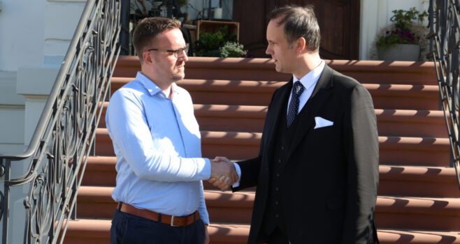 Bastian Heiser hat sich in seinem Hotel Villa Raab in Alsfeld mit dem Thema Energie auseinandergesetzt.