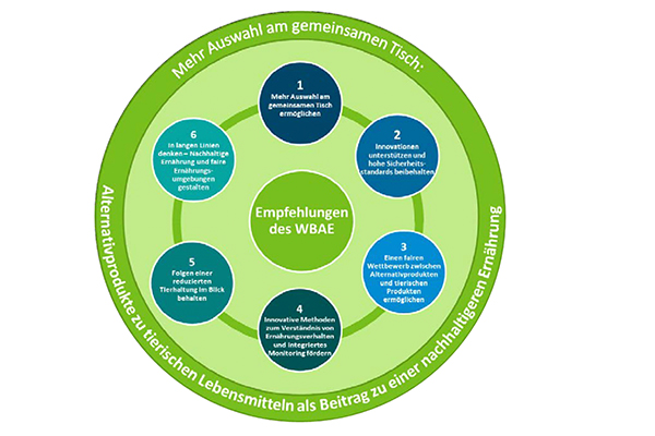 Ein neues WBAE-Gutachten empfiehlt der Bundesregierung, Forschung und Entwicklung pflanzlicher Alternativprodukte gezielt zu fördern.