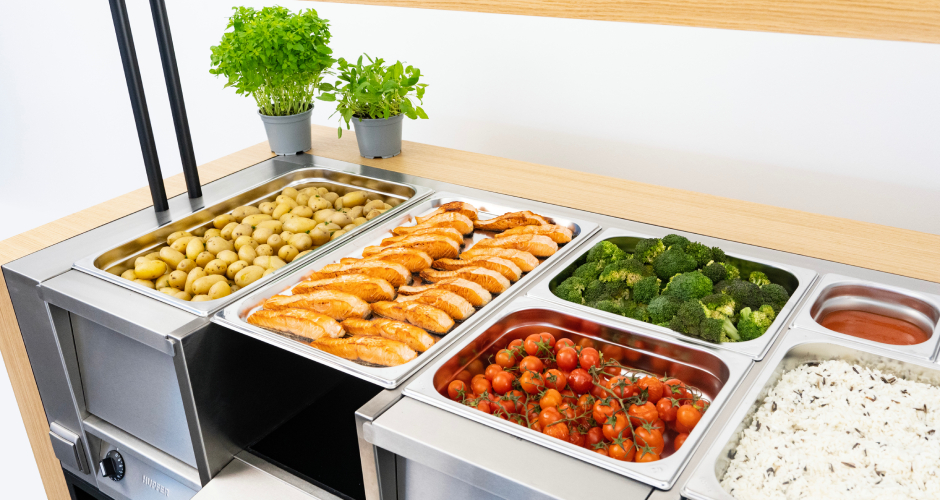 Therma Dry – dank trockener Hitze in der Speisenausgabe Ressourcen sparen und den Footprint senken.