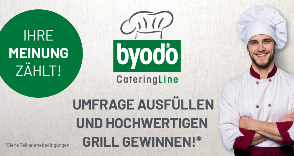 Byodo möchte sein Angebot der Byodo CateringLine verbessern, deshalb hat das Unternehmen eine Umfrage für die Gastronomie gestartet.