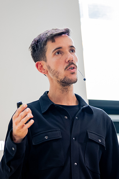 Daniel Anthes referierte beim Kongress über New Protein und dessen Beitrag zur Ernährungswende