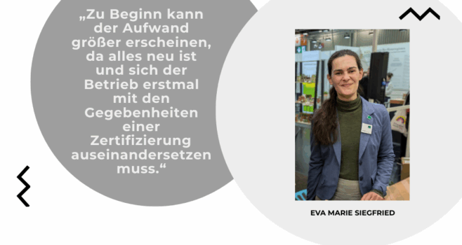 Wie komplex ist der Weg zur Bio-Zertifizierung? Welche Erleichterungen gibt es für kleinere Betriebe – und welche Unterstützung können Gastgeber erwarten? Antworten auf diese Fragen liefert Eva Marie Siegfried, Fachberaterin für den Außer-Haus-Markt bei Bioland.