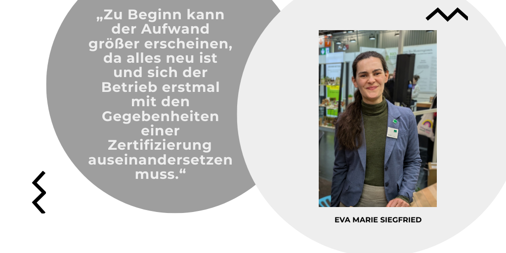Wie komplex ist der Weg zur Bio-Zertifizierung? Welche Erleichterungen gibt es für kleinere Betriebe – und welche Unterstützung können Gastgeber erwarten? Antworten auf diese Fragen liefert Eva Marie Siegfried, Fachberaterin für den Außer-Haus-Markt bei Bioland.