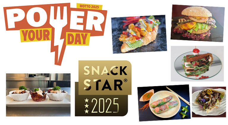 Es ist soweit! Das Online-Voting der besten Snack-Ideen zum SnackStar 2025 aus den Branchen Bäckerei, Fleischerei und Gastronomie ist gestartet. Bis zum 15. September 2025 kann abgestimmt werden.