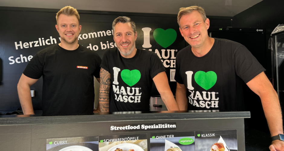 Tobias Durst (BÜRGER), Peter Spataro und Sebastian Werner (I 💚 Mauldasch)