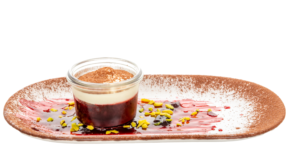 Die Alba Desserts aus dem Hause Dolce, wie das saisonal verfügbare Lebkuchen Dessert, lassen sich mit wenigen Handgriffen in individuelle Kreationen verwandeln.