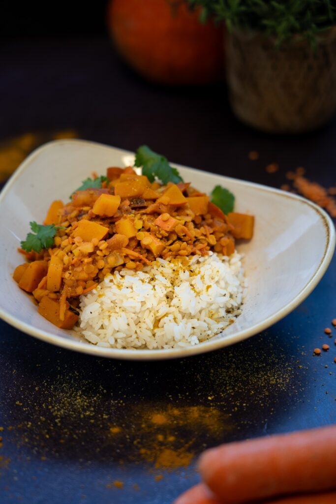 Nordindisches Kürbiscurry – ein Gericht der Aktionswoche Spice it up der Compass Group.