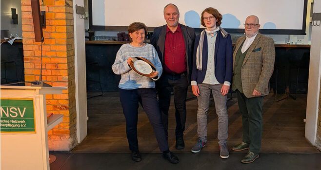 Die Preisträger des Goldenen Tellers 2025 mit Dr. Michael Polster vom DNSV