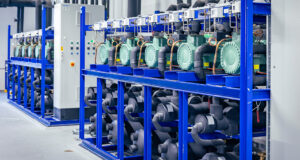 Blick in die Kältezentrale des Kochhaus, wo nachhaltig mit Kaltsole gekühlt wird.