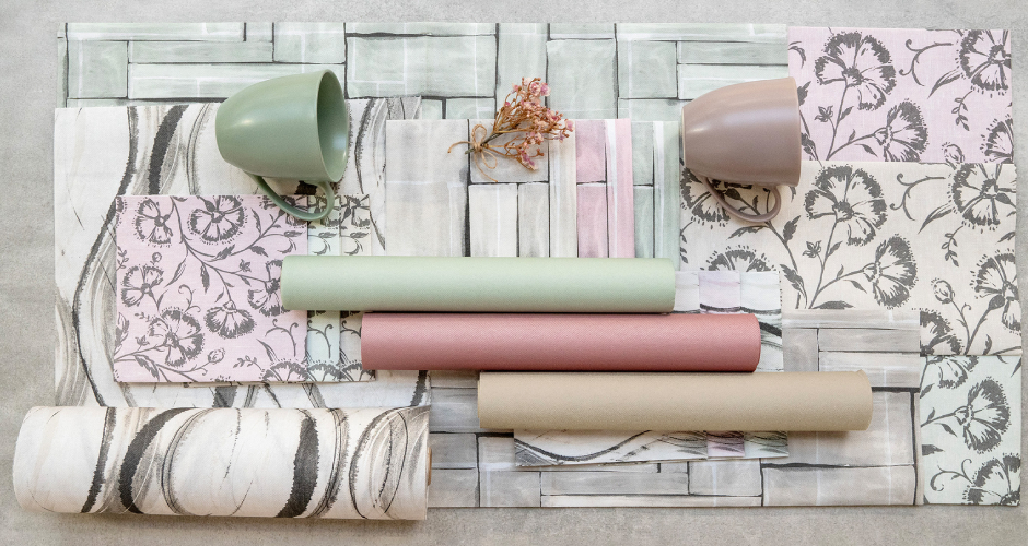 Die Motive „Albi“, „Theo“ und „Ines“ von Mank bringen ein neues Kreativpotenzial auf den Tisch: Mix-and-Match wird zum gestalterischen Rezept.