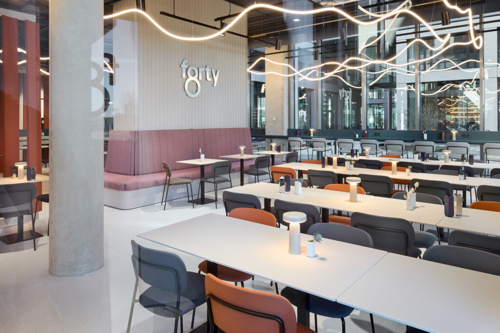 Blick ins forty 8 am LabCampus beim Flughafen München