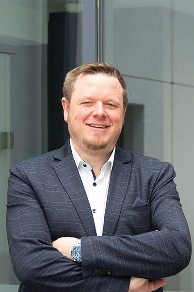 Tobias Konrad von der MediengruppeOberfranken, deren Betriebsgastronomie am Veganuary teilnimmt.