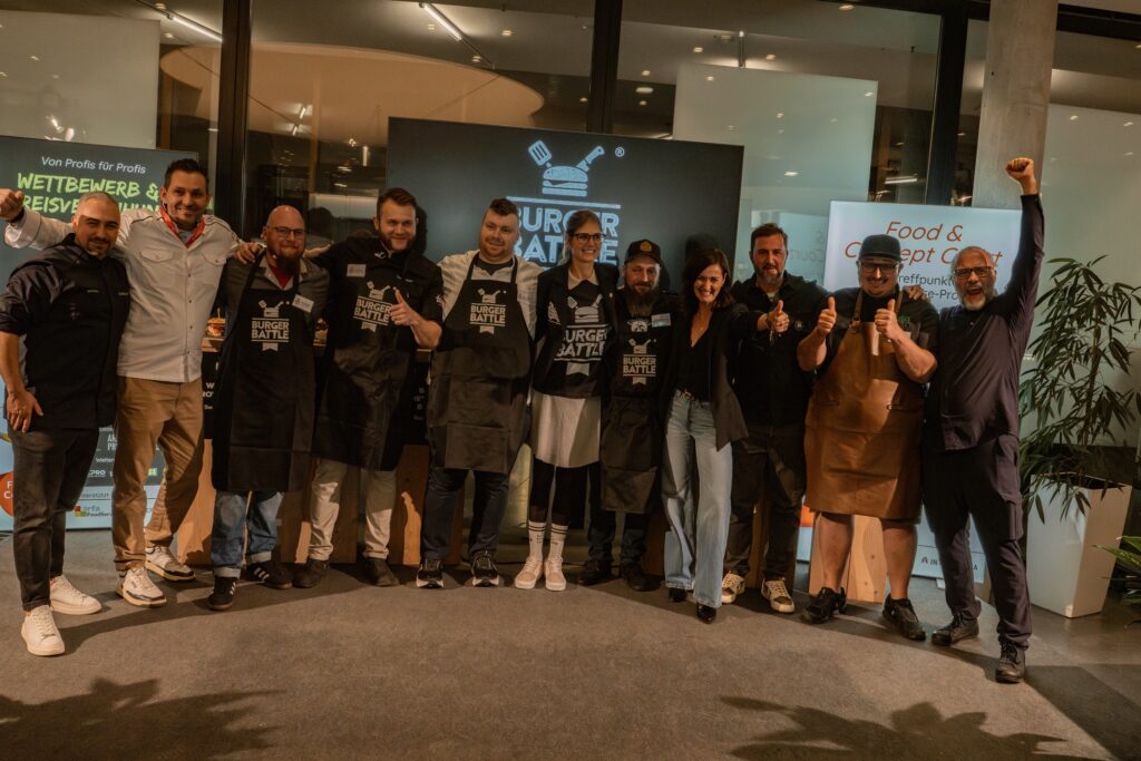 Alle Jury Mitglieder und alle Burger Battle Teilnehmer.