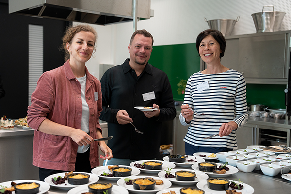 Die Jury der Challenge: Evelyn Medawar, Dominik Schad, Monika Bischoff