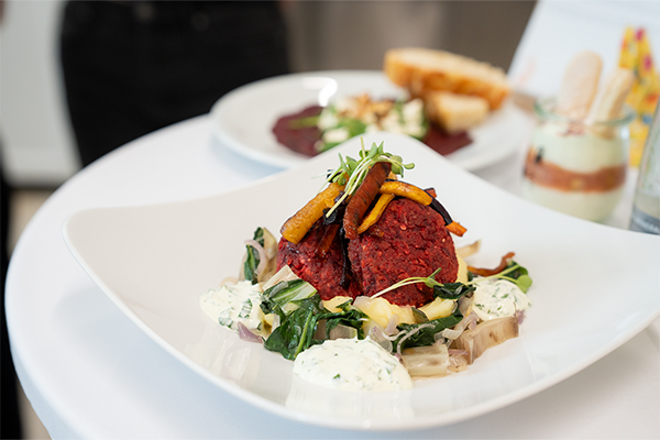 Das Hauptgericht des Siegermenüs