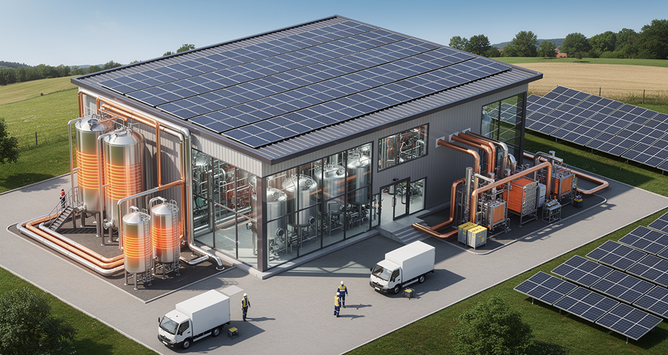 fossilfreie Bierproduktion