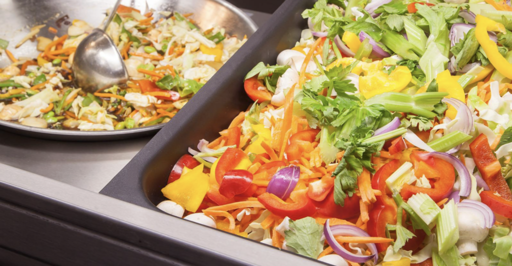 Blick in die Berliner TU Mensa Veggie 2.0 die beim Peta Mensa-Ranking 2026 die volle Punktzahl erhielt.