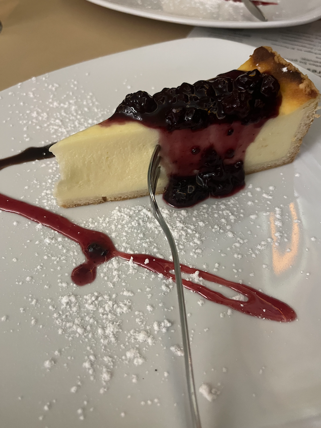 Cheesecake zum Dessert